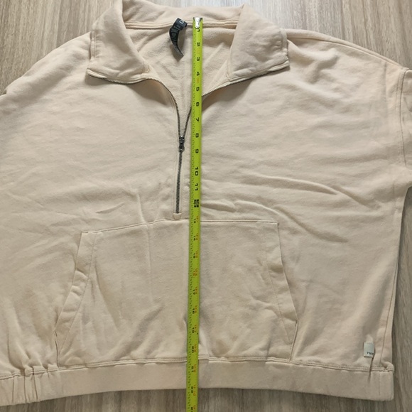 Vuori Sunnyside Half Zip Pullover Sweatshirt in Alabaster - Picture 11 of 14